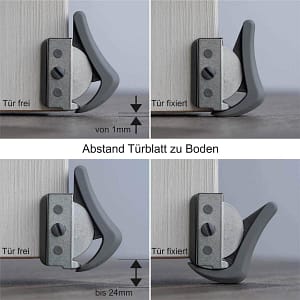 für Zimmertüren Bodenabstand 1mm bis 24mm