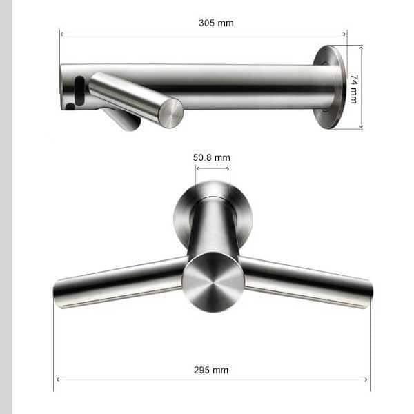 Dyson Tap Händetrockner mit Wasserhahn wandmontage