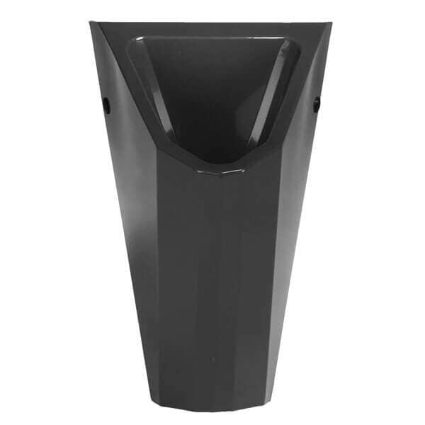 Edelstahl Urinal ExpliCit Color in schwarz wasserlos