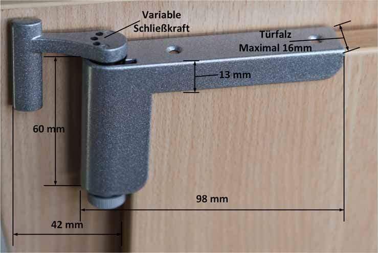 Montagemaße ClipClose TS